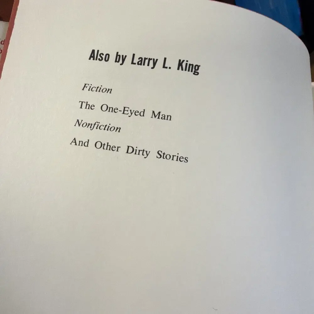CONFESSIONS OF‎ A WHITE RACIST By Larry L. King - Hardcover